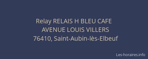 Relay RELAIS H BLEU CAFE
