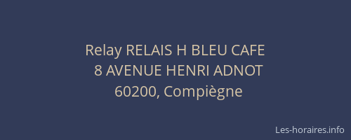 Relay RELAIS H BLEU CAFE
