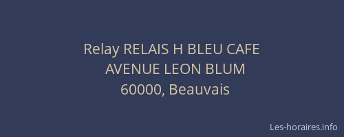 Relay RELAIS H BLEU CAFE