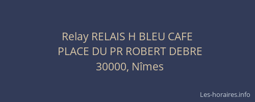 Relay RELAIS H BLEU CAFE