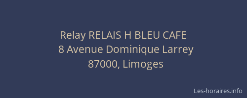 Relay RELAIS H BLEU CAFE