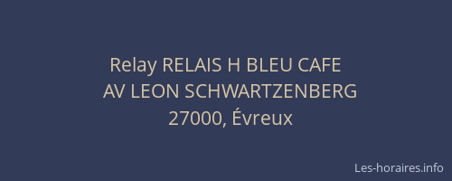 Relay RELAIS H BLEU CAFE