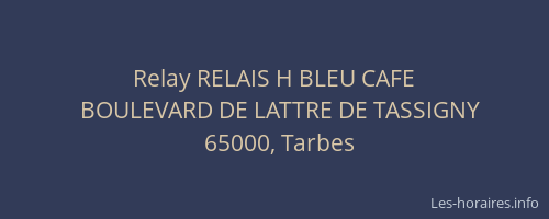 Relay RELAIS H BLEU CAFE