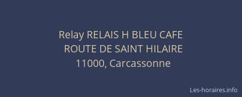 Relay RELAIS H BLEU CAFE