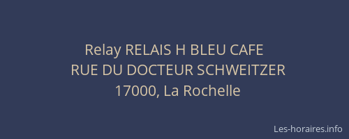 Relay RELAIS H BLEU CAFE