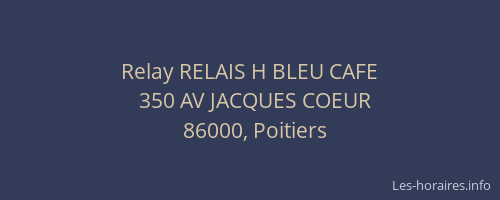 Relay RELAIS H BLEU CAFE