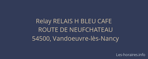 Relay RELAIS H BLEU CAFE