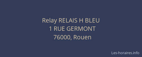 Relay RELAIS H BLEU