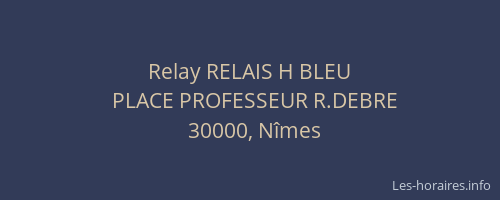 Relay RELAIS H BLEU