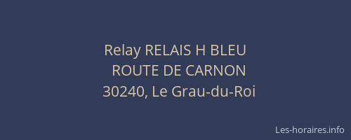 Relay RELAIS H BLEU