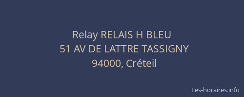 Relay RELAIS H BLEU