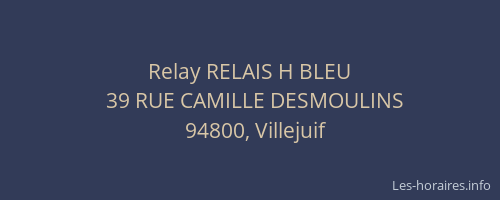Relay RELAIS H BLEU