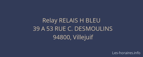 Relay RELAIS H BLEU