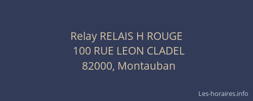 Relay RELAIS H ROUGE