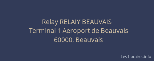 Relay RELAIY BEAUVAIS