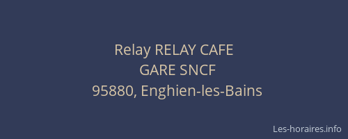 Relay RELAY CAFE