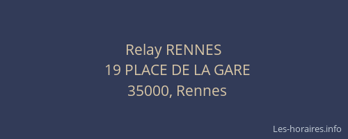 Relay RENNES
