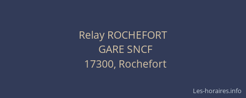 Relay ROCHEFORT