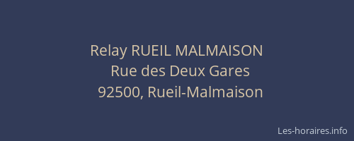 Relay RUEIL MALMAISON