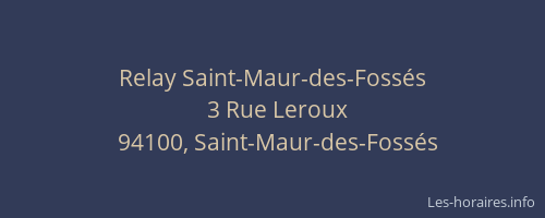 Relay Saint-Maur-des-Fossés