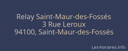 Relay Saint-Maur-des-Fossés