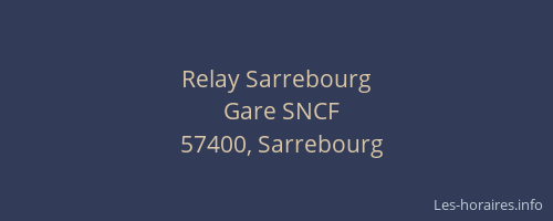 Relay Sarrebourg