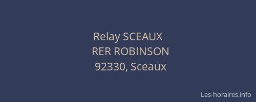 Relay SCEAUX