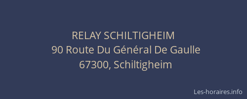 RELAY SCHILTIGHEIM