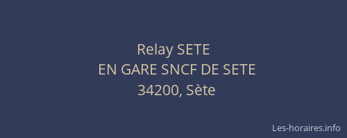 Relay SETE