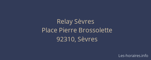 Relay Sèvres