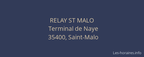 RELAY ST MALO