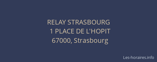 RELAY STRASBOURG