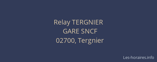 Relay TERGNIER