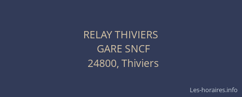 RELAY THIVIERS