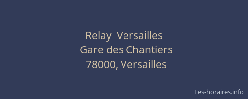 Relay  Versailles
