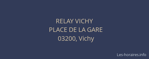 RELAY VICHY