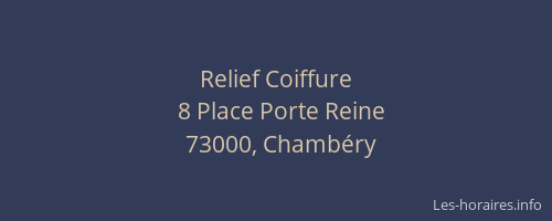 Relief Coiffure
