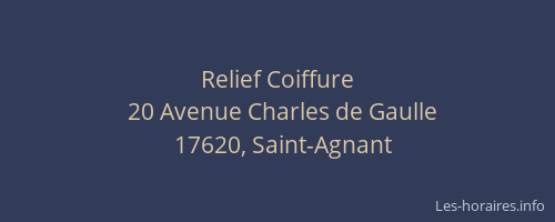 Relief Coiffure