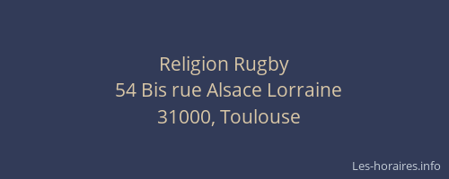 Religion Rugby