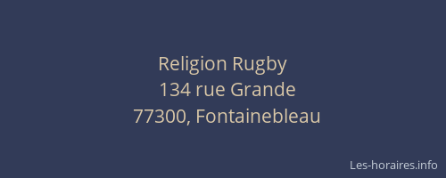 Religion Rugby