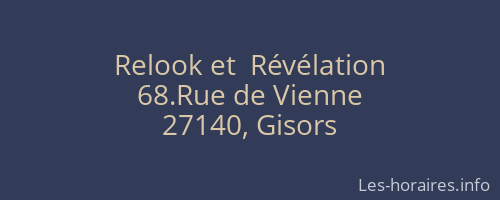 Relook et  Révélation