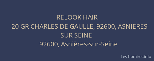 RELOOK HAIR