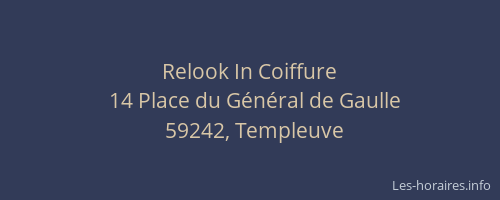 Relook In Coiffure