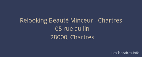 Relooking Beauté Minceur - Chartres