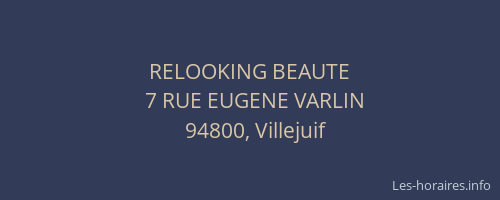 RELOOKING BEAUTE