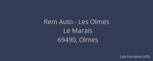 Rem Auto - Les Olmes