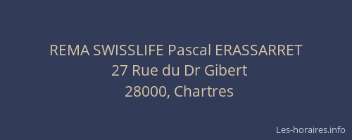 REMA SWISSLIFE Pascal ERASSARRET