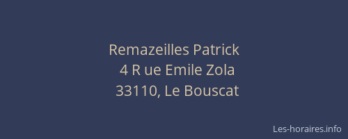 Remazeilles Patrick