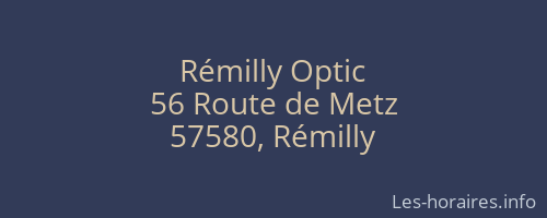Rémilly Optic