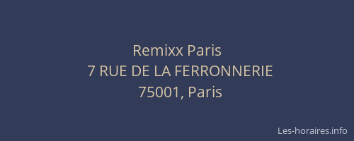 Remixx Paris